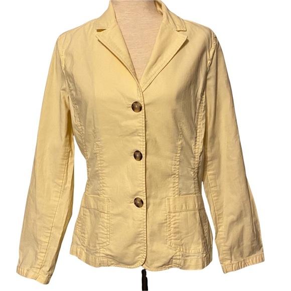 Eddie Bauer‎ cotton yellow utility jacket size 10 - Picture 1 of 7